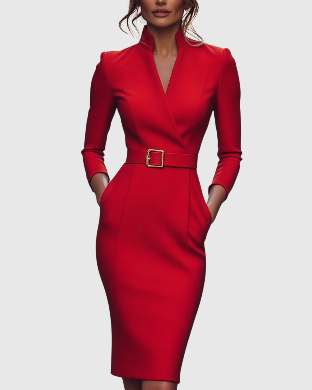 Meirav - Rochie Midi Elegantă