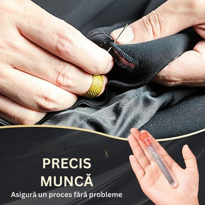 StitchPro - Set De Ace De Cusut Din Oțel Cu Ochi Mare