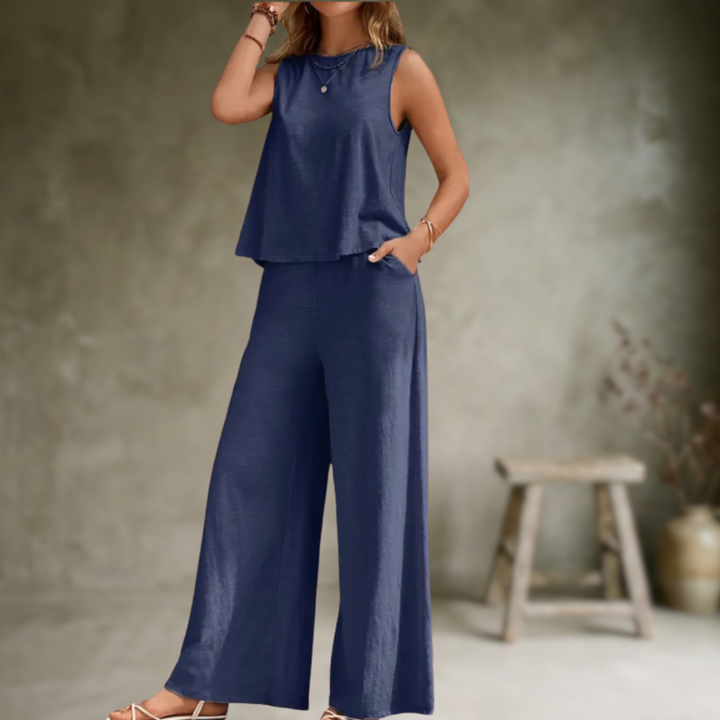Alizeh - Set Elegant Din Două Piese, Fără Mâneci