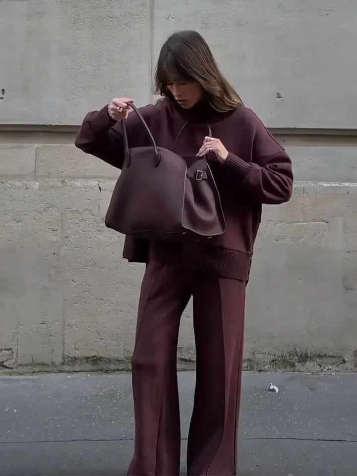 Nogaelle - Set Elegant de Hanorace cu Croi Lejer