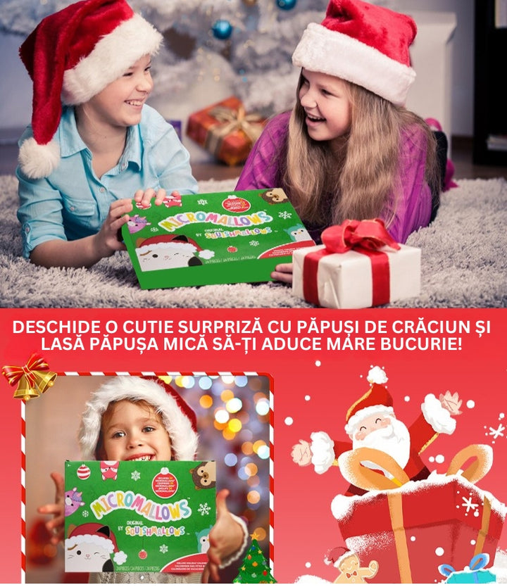 FestiveFuzzies - Calendarul De Advent De Crăciun Cu Păpușă De Pluș