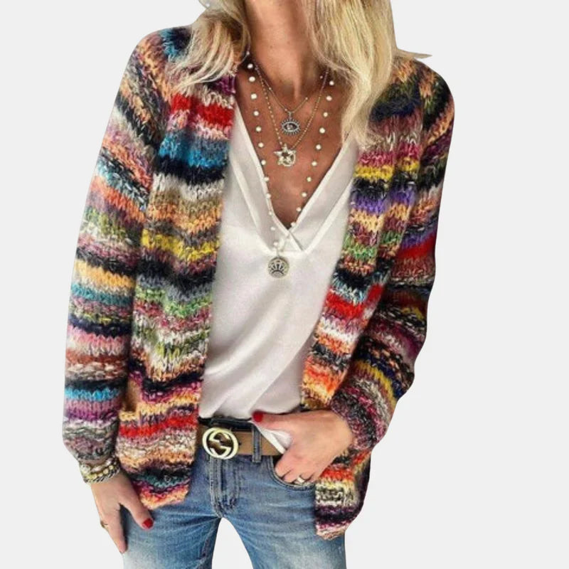 Kimbella - Cardigan Deschis Elegant și Confortabil