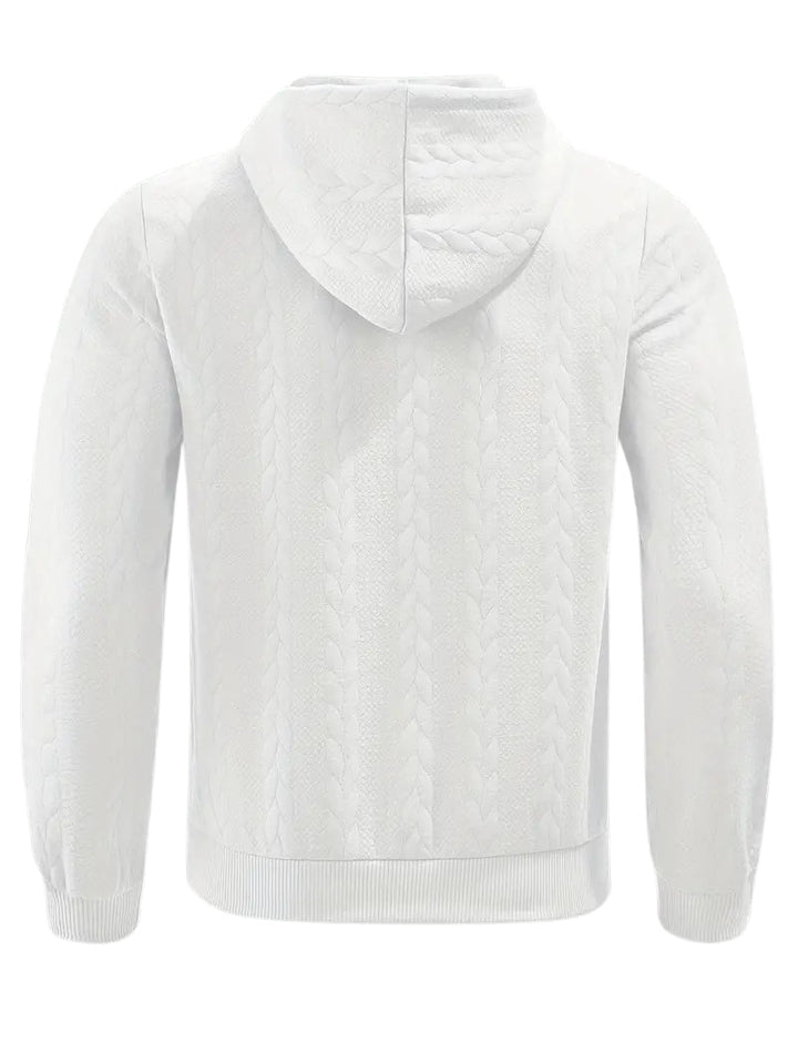 Philipp - Hanorac Casual Cu Glugă și Fermoar Cu Mâneci Lungi