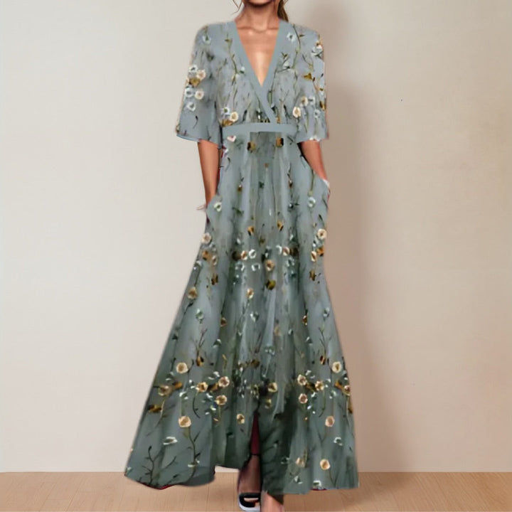 Jane - Rochie Elegantă cu Imprimeu Floral