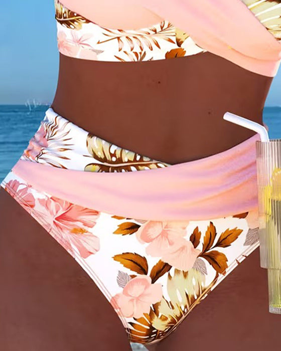 Killiane - Bikini Cu Imprimeu Floral Contrastant