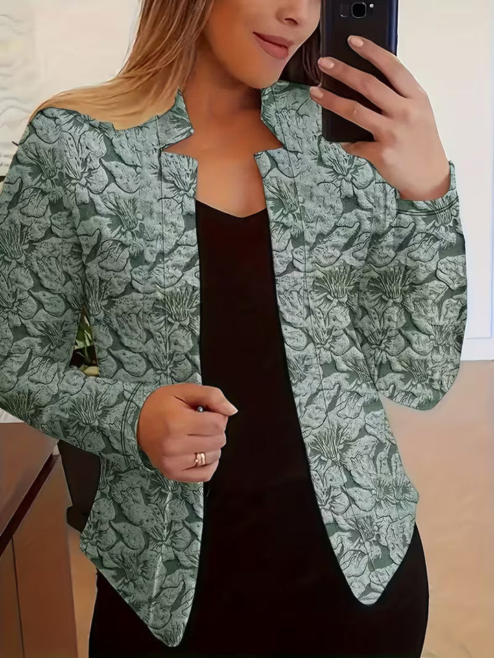 Tifany – Blazer cu mâneci lungi și imprimeu floral