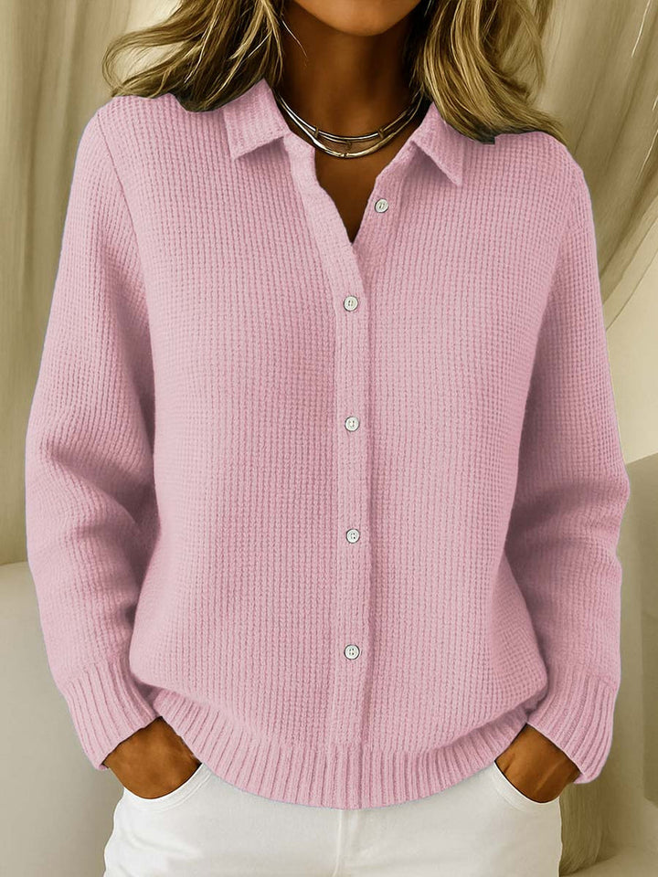 Nofar - Cardigan Clasic Din Tricot cu Nasturi