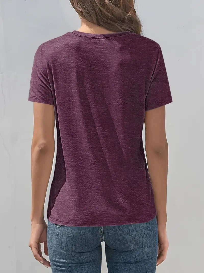 Vitaliya - Tricou Cu Mâneci Scurte Stil Cazual