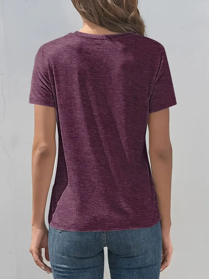 Vitaliya - Tricou Cu Mâneci Scurte Stil Cazual