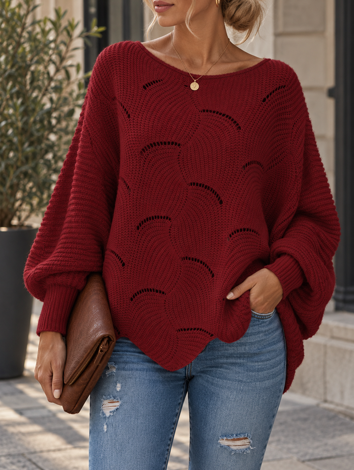 Zeyna - Pulover Din Tricot cu Mâneci Lungi