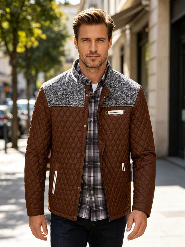 Stetson – Jachetă Matlasată Cu Patchwork Cu Diamante