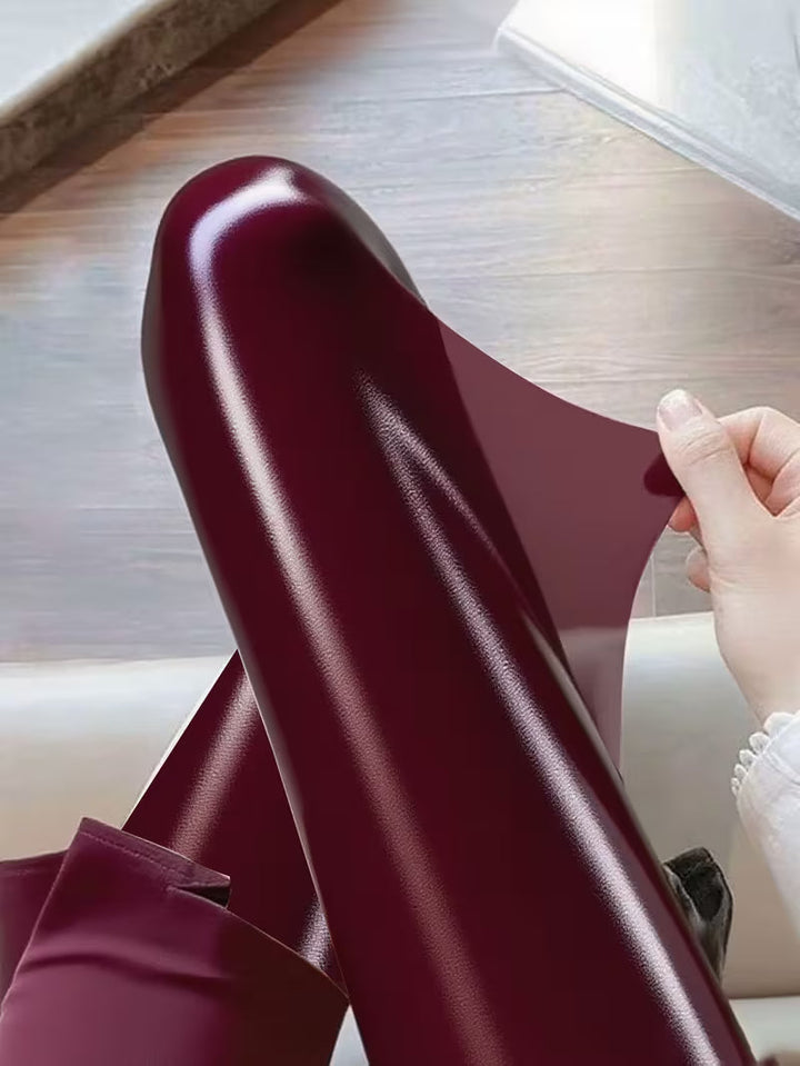 Bekah – Colanți Elastici cu Picioare cu Luciu Intens