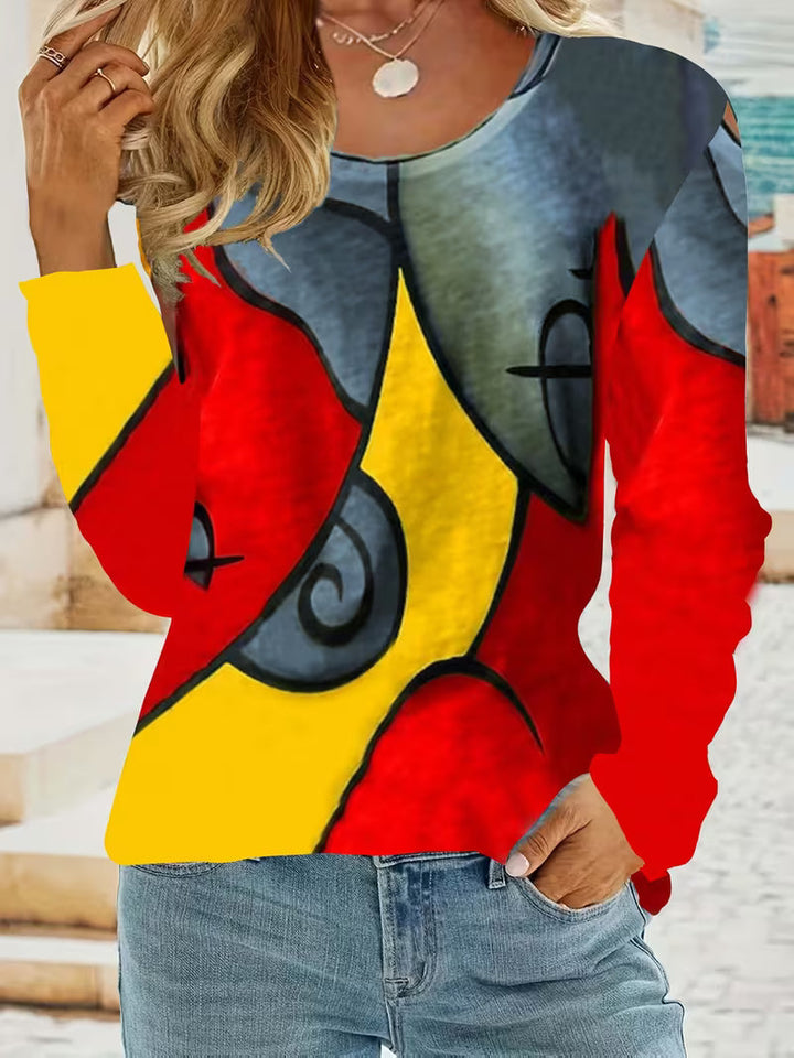 Limmina – Bluză Cu Imprimeu Geometric Abstract