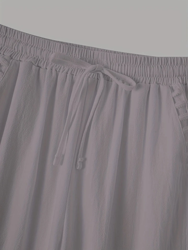 Tracey - Contrastul Trim Pantaloni Tăiați