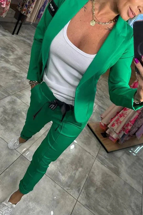 Kseniya - Setează Elegant Format Din Sacou și Pantaloni