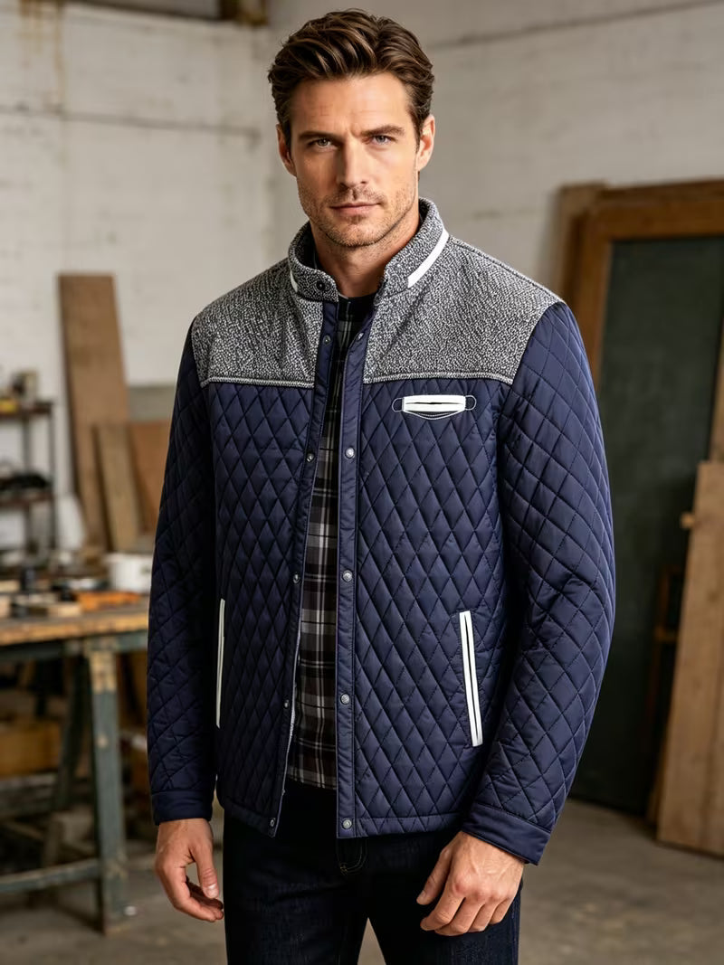 Stetson – Jachetă Matlasată Cu Patchwork Cu Diamante