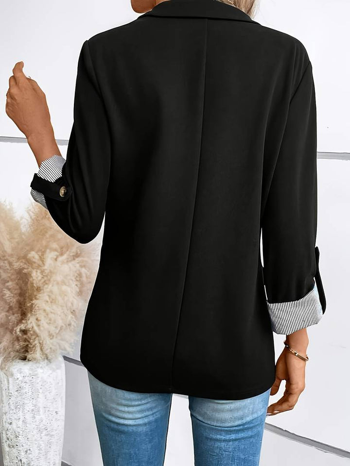 Galiah - Blazer Elegant cu Două rânduri De Nasturi și Guler cu Rever