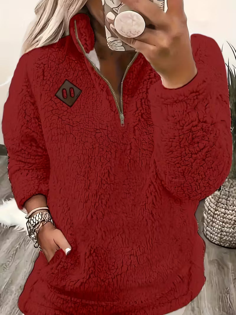 Humera - Jachetă Elegantă Cu Mâneci Lungi și Fermoar