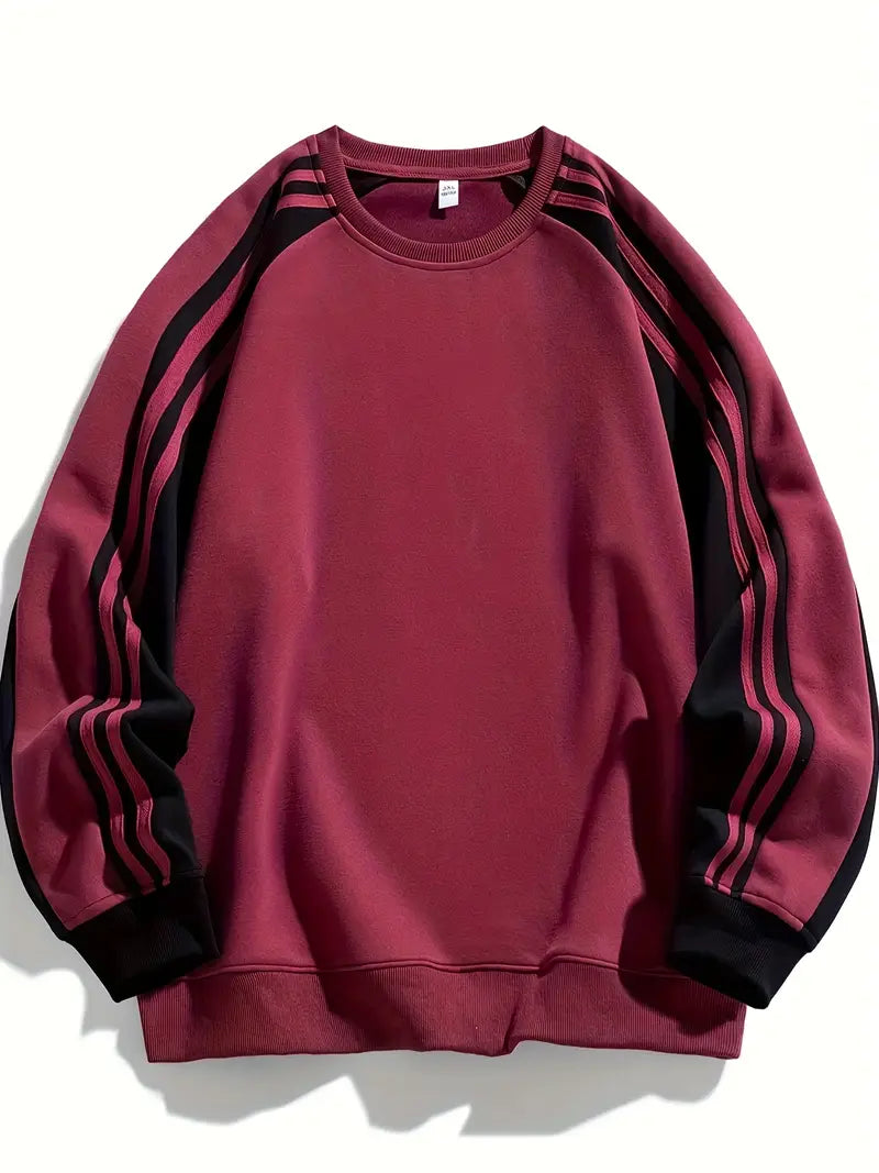 Maddox - Hanorac Cu Mâneci In Dungi Si Guler Rotund