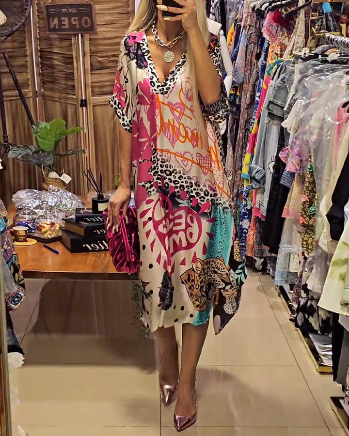 Marianna - Rochie Casual Cu Decolteu In V