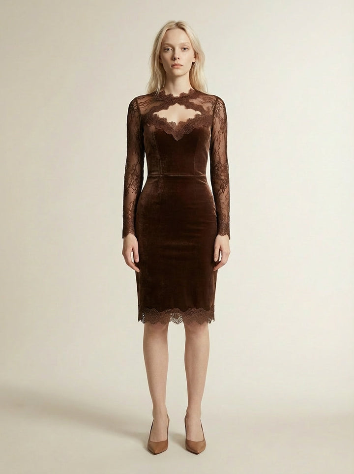 Nadiya - Rochie mini cu Dantelă Elegantă