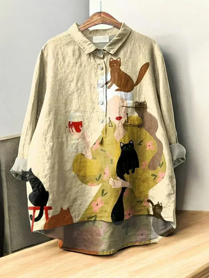 Umeno - Bluze Clasice Cu Imprimeu Floral