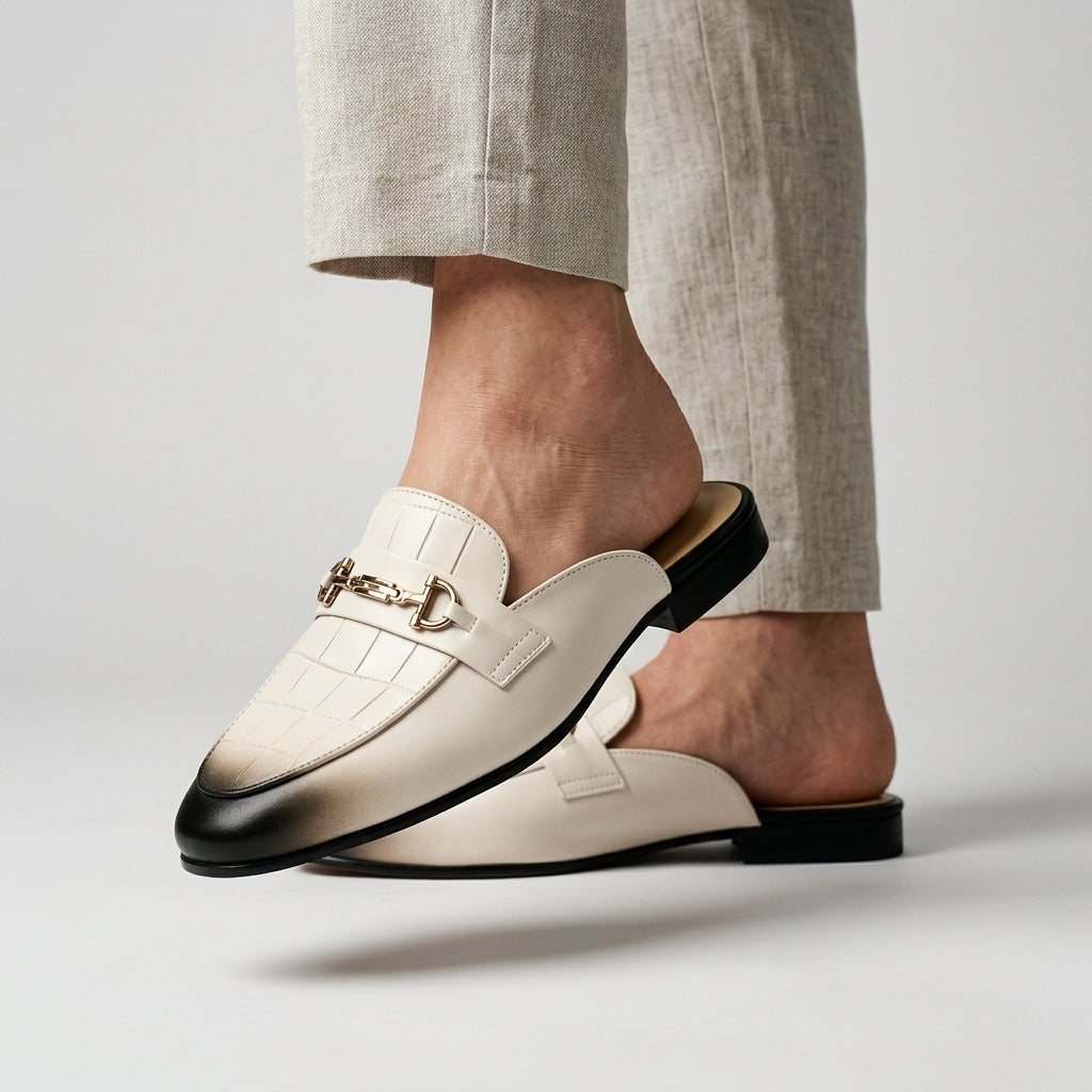 Idris – Pantofi Din Piele Cu Spatele Deschis