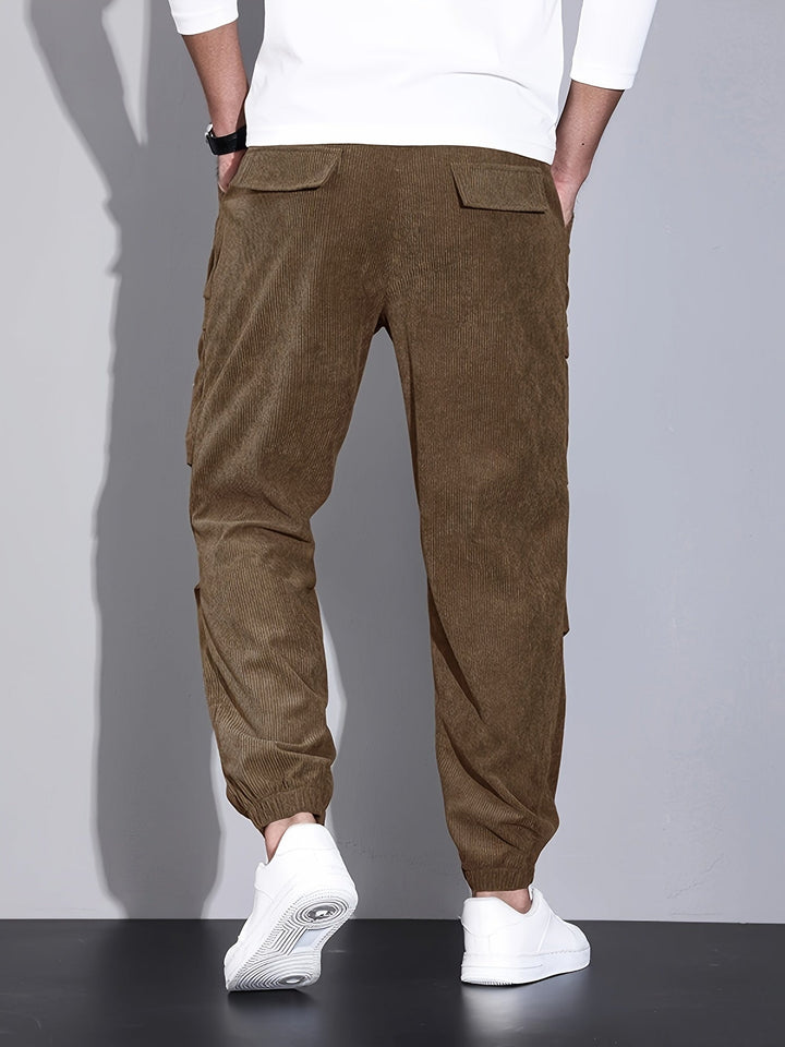 Blevin - Pantaloni Cargo Cu Multiplu Buzunare