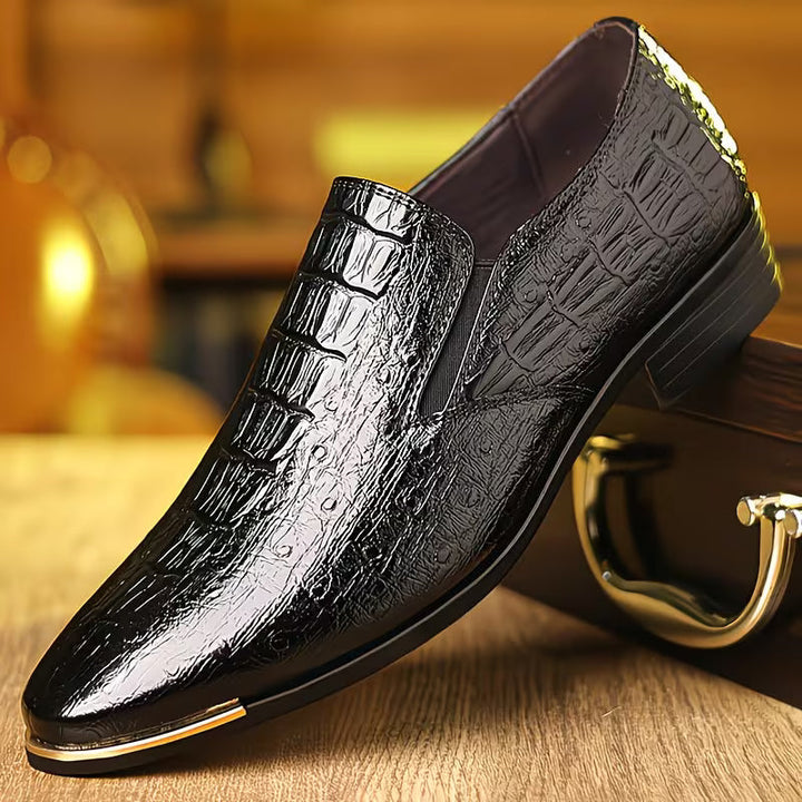 Natanor - Pantofi Casual cu Model Crocodil