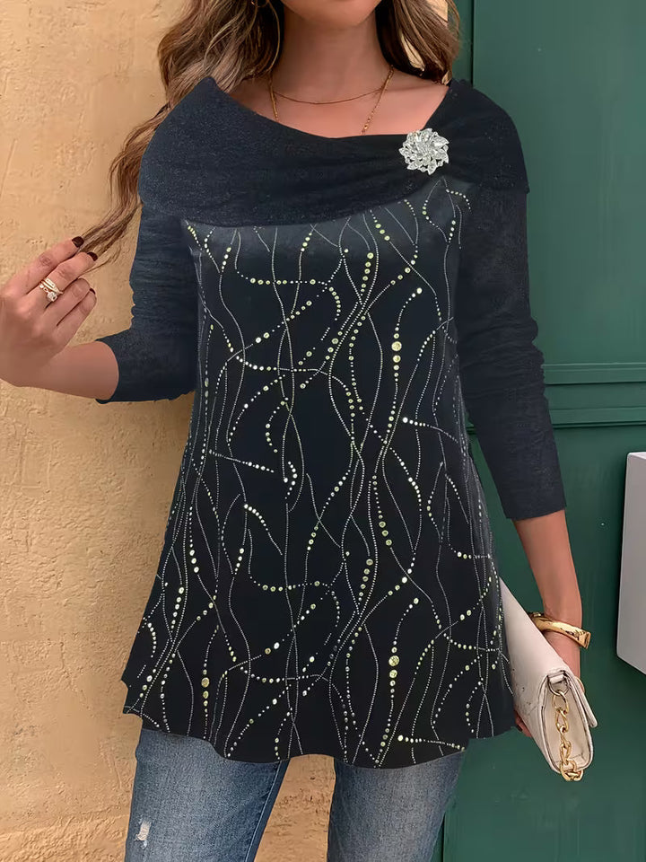 Zulikha – Bluză Elegantă Cu Mâneci Lungi