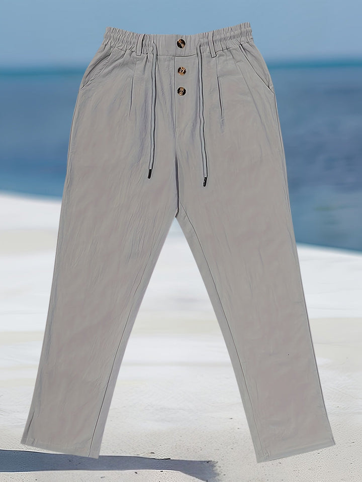 Aznar - Pantaloni Dezinvolt Din In Elastice