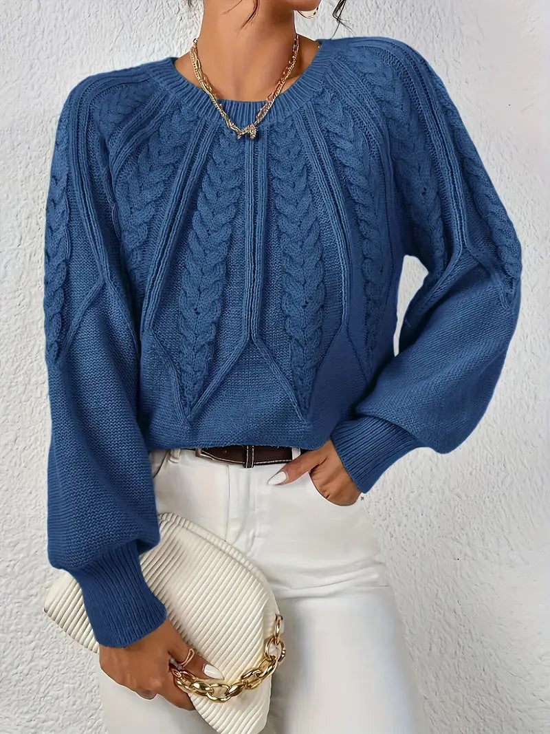 Özden - Pulover Elegant Cu Mâneci Lungi