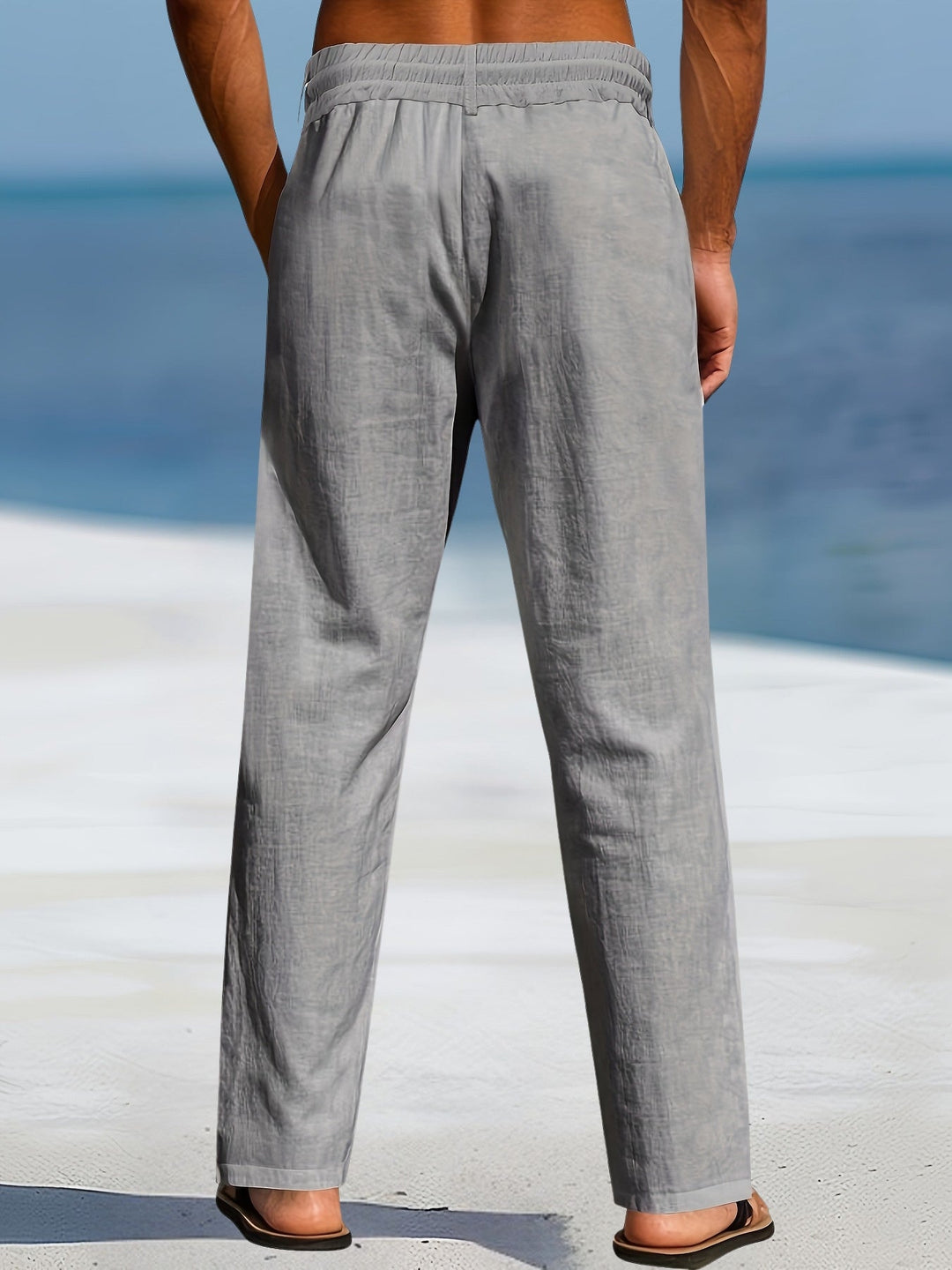 Aznar - Pantaloni Dezinvolt Din In Elastice