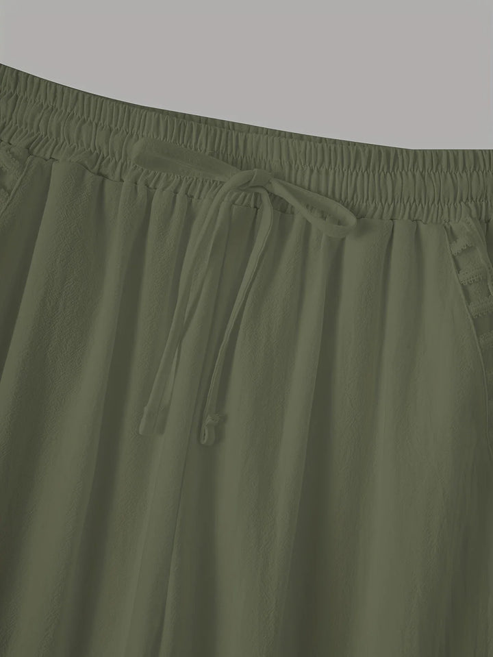 Tracey - Contrastul Trim Pantaloni Tăiați