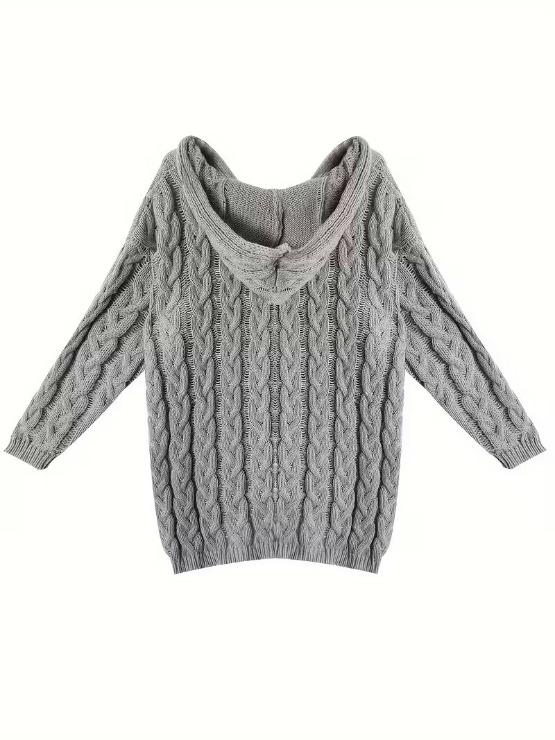 Miette - Pulover Informale Cu Mâneci Lungi Din Tricot