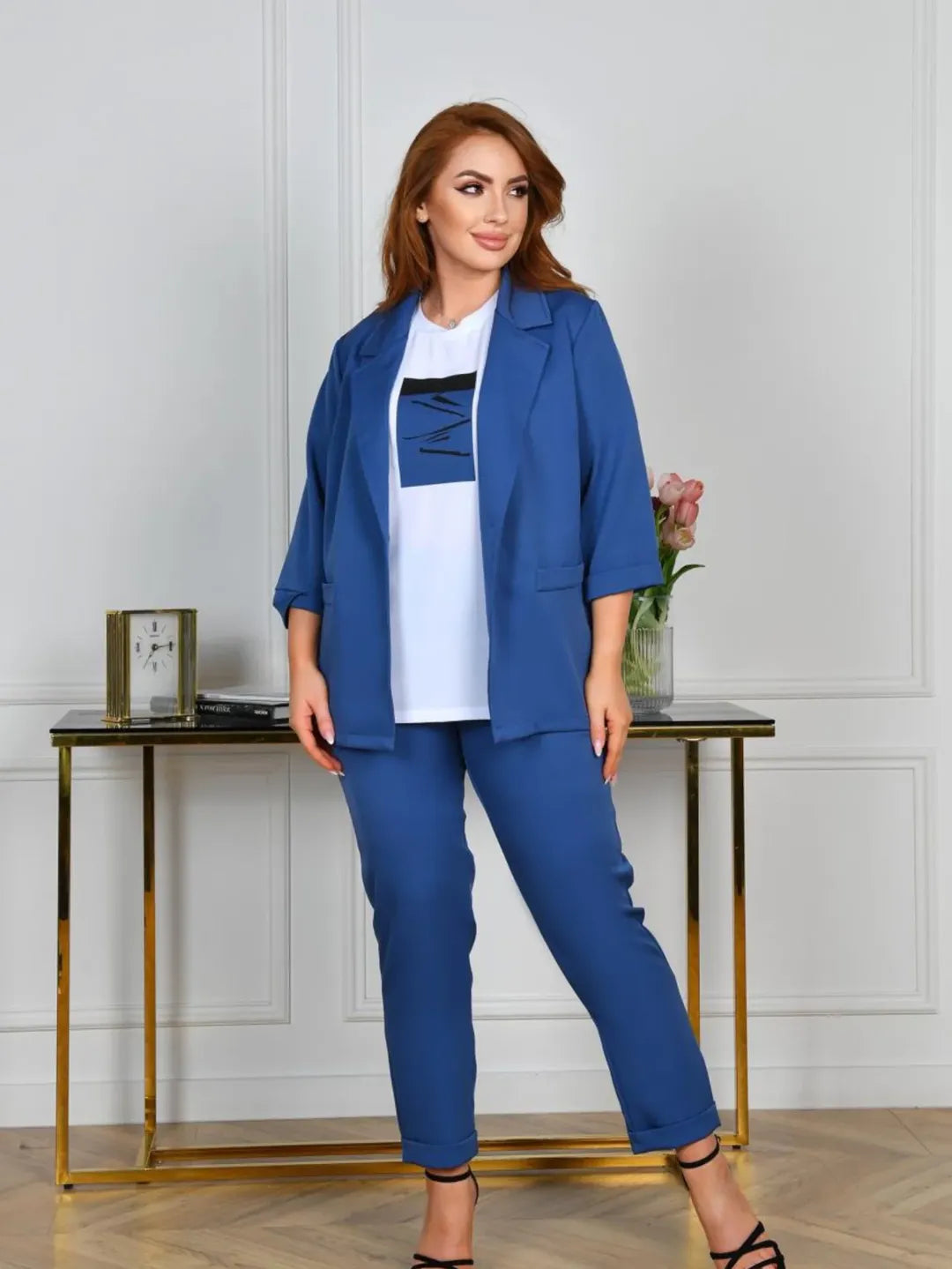 Yafit - Set Elegant Format Din Sacou și Pantaloni