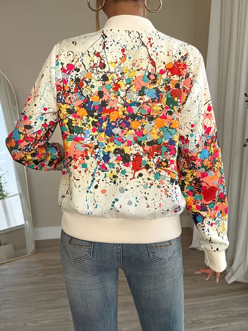Riena – Jachetă Cu Imprimeu Tie-dye În Culori Vii