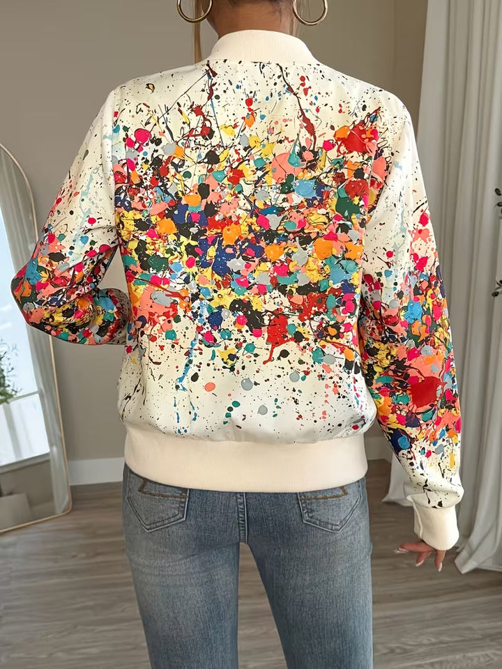 Riena – Jachetă Cu Imprimeu Tie-dye În Culori Vii