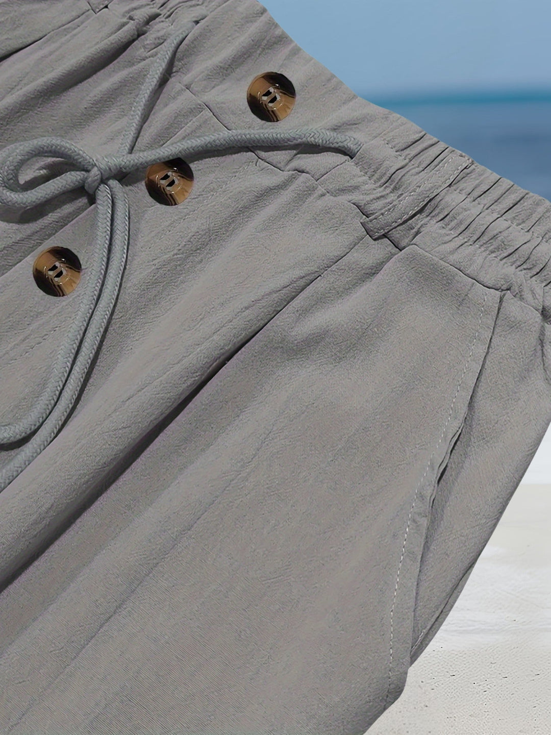 Aznar - Pantaloni Dezinvolt Din In Elastice