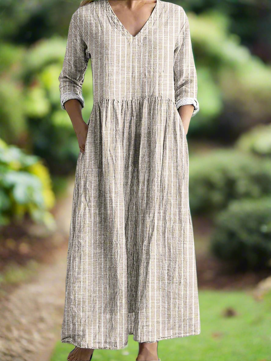 Gregoria - Rochie Casual Cu Dungi