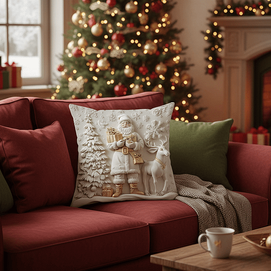 CozyFest - Husă De Pernă cu Tematică de Crăciun Pentru Decorarea Casei