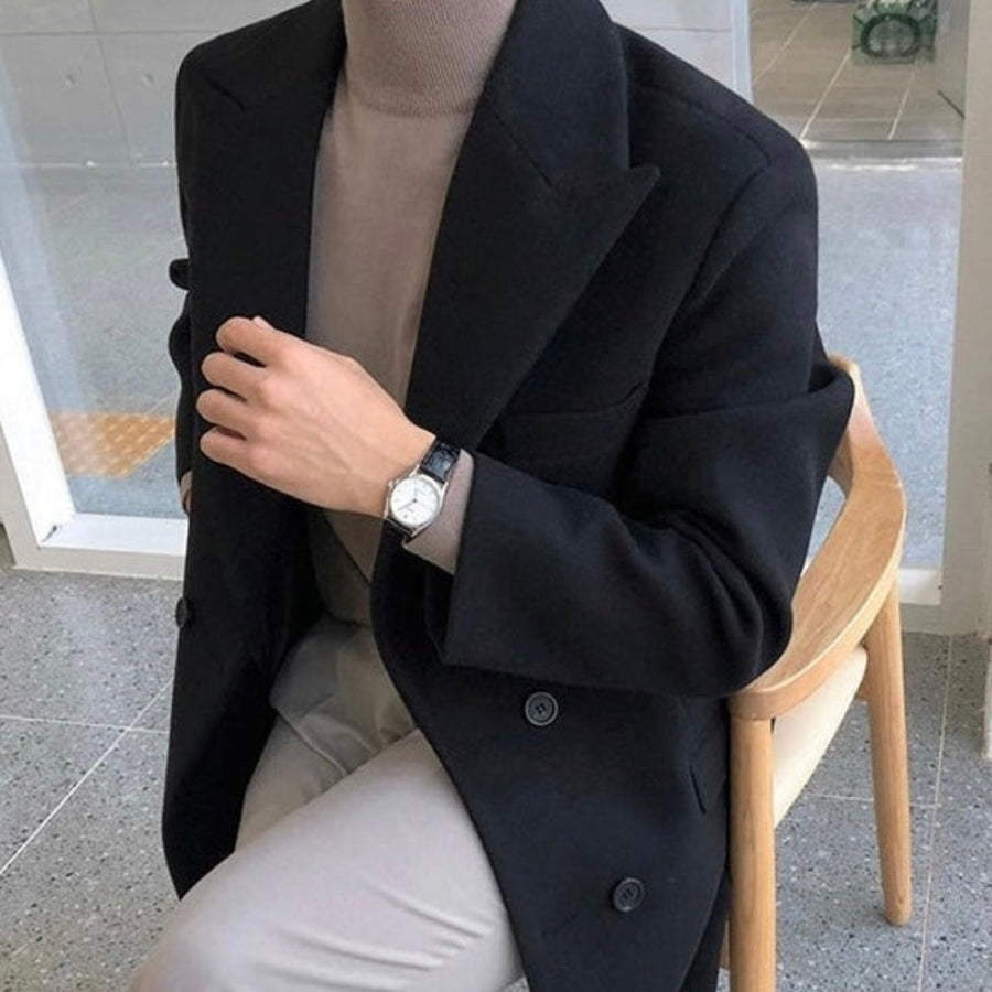 Zygmunt - Palton Elegant cu Două rânduri de Nasturi