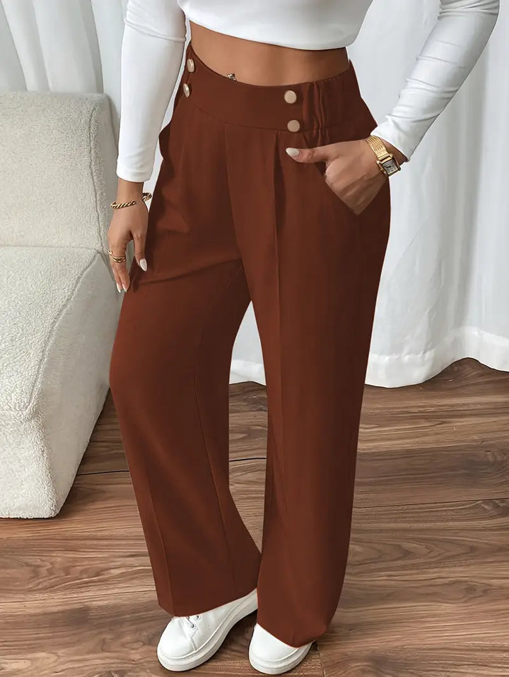 Orvella - Pantaloni Confortabili Largi Cu Buzunare