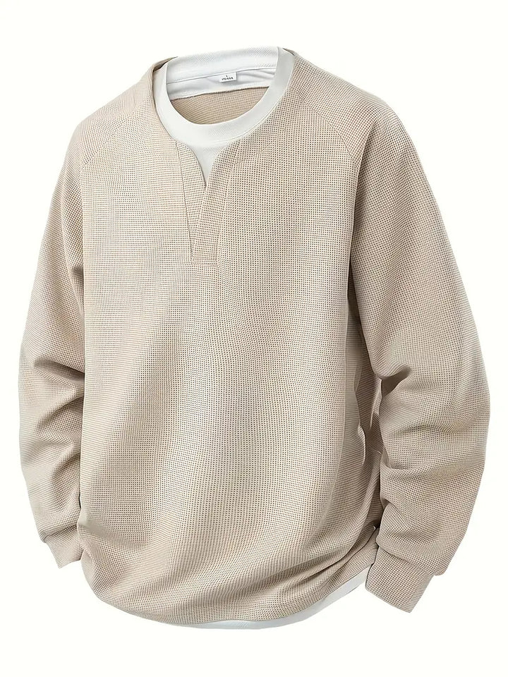 Aldous - Tricou Cu Mâneci Lungi Waffle