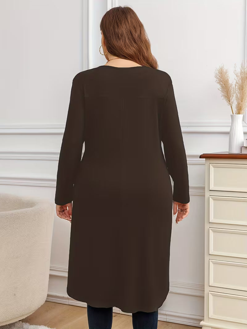 Neasa - Tricou Elegant Cu Mâneci Lungi