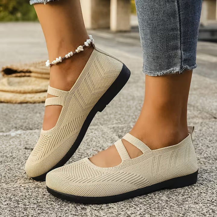 Kethryn - Pantofi Fără șireturi Din Tricot Model Mary Jane