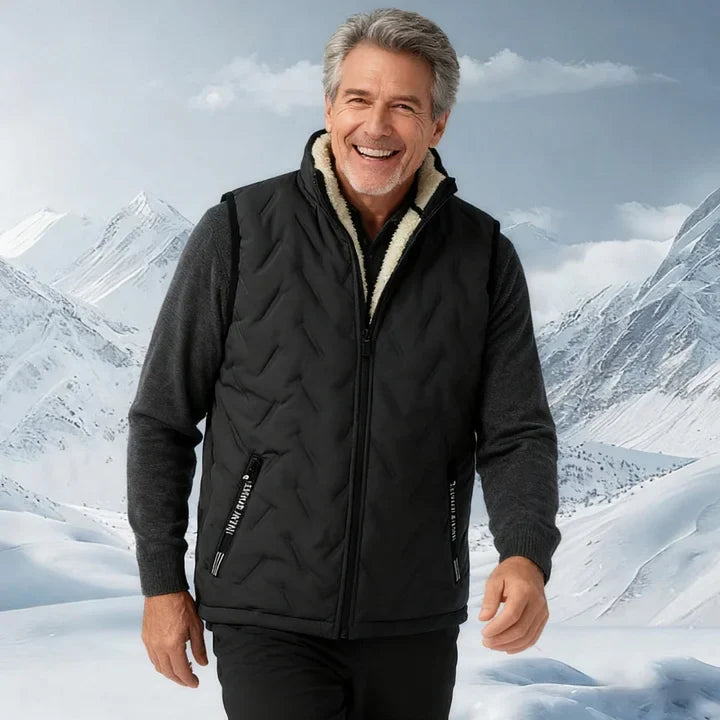 Stevie - Vestă Din Lână Matlasată Fără Mâneci