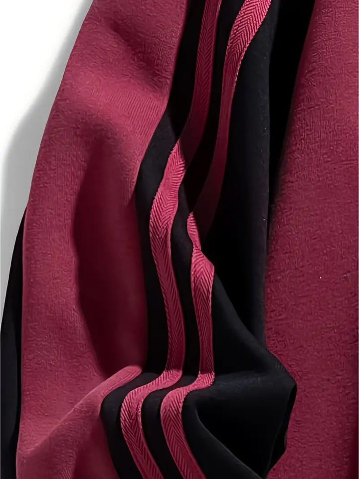 Maddox - Hanorac Cu Mâneci In Dungi Si Guler Rotund