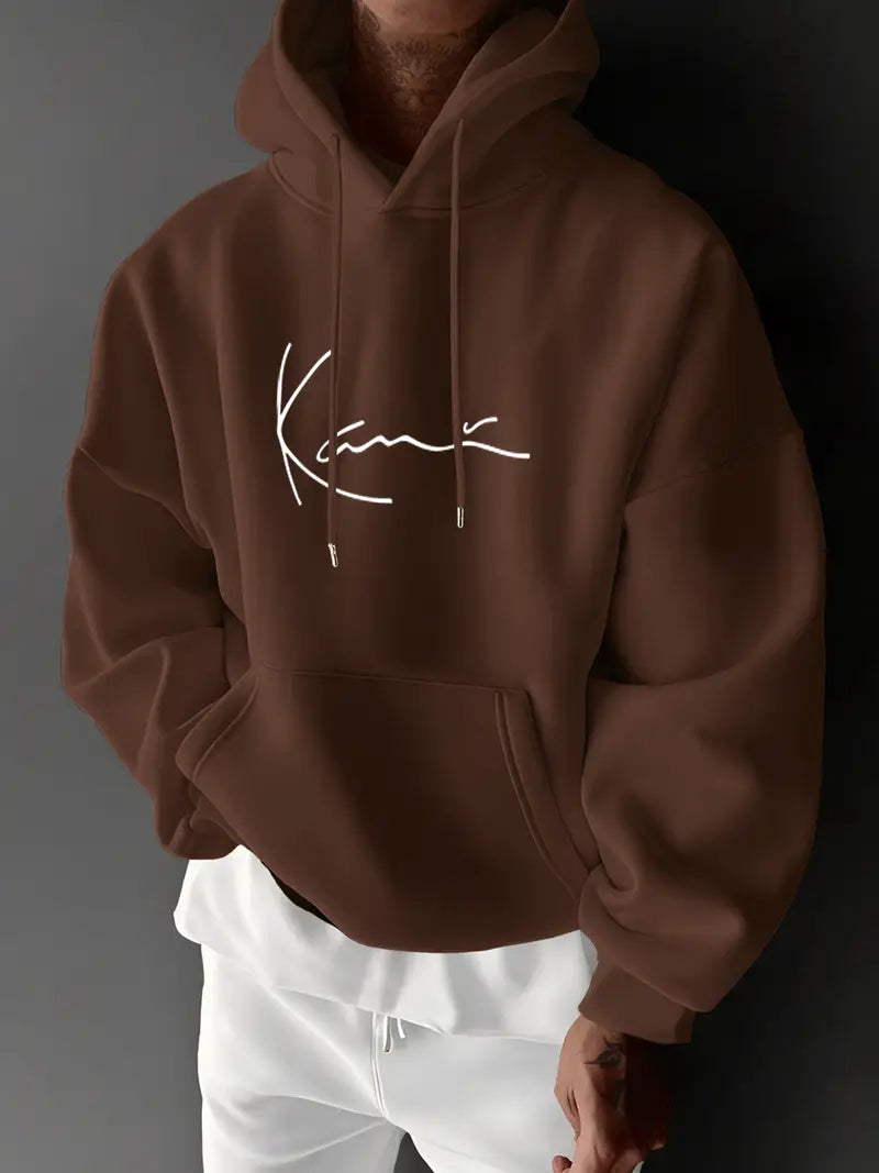 Jayasuriya - Hanorac Confortabil Cu Imprimeu Semnătură