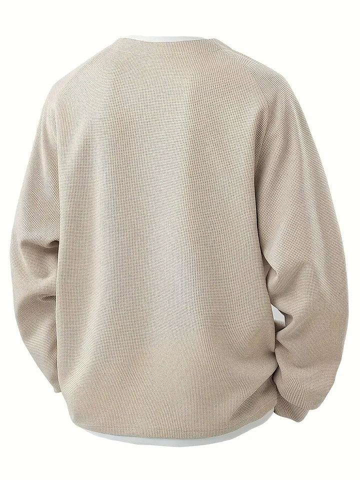 Aldous - Tricou Cu Mâneci Lungi Waffle